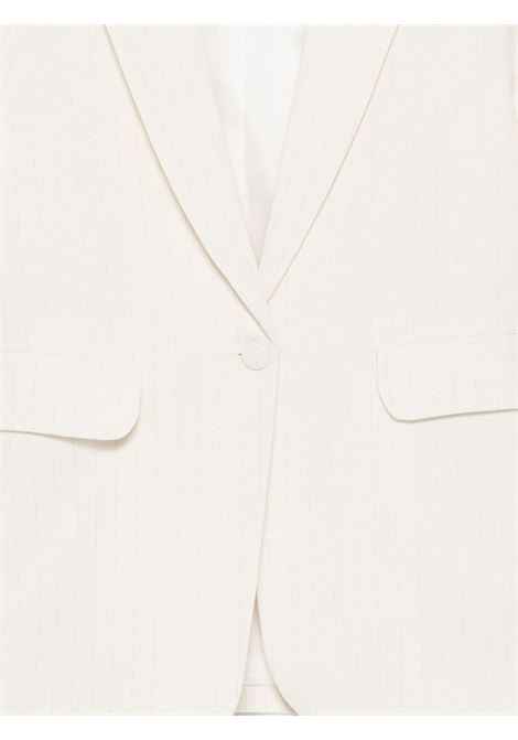 Blazer gessato Lù-Lù BY MISS GRANT | LL4176LATTE